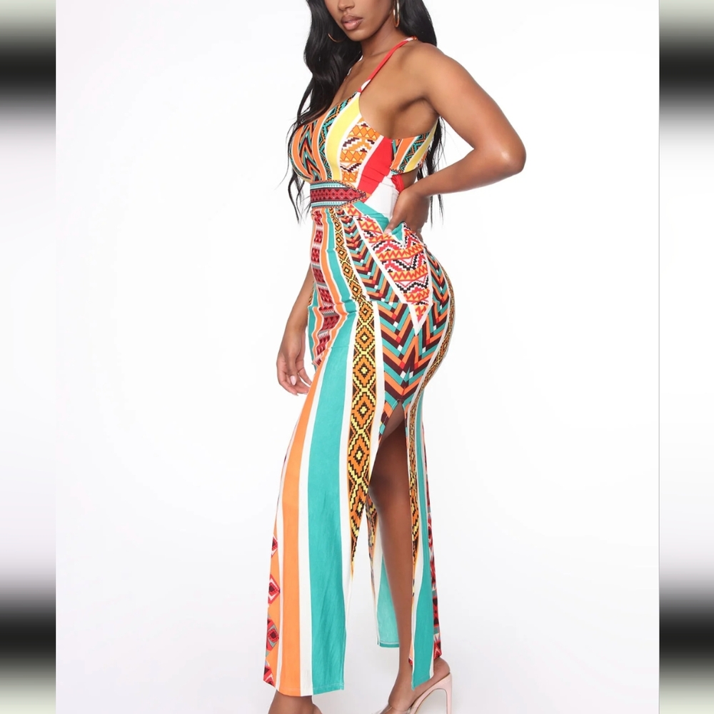 Colorful Maxi Dress - Picture 3 of 5
